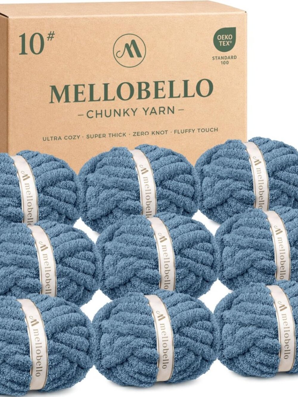 Jumbo Chunky Yarn for Hand Knitting - #10 Chunky Chenille Yarn for Crocheting